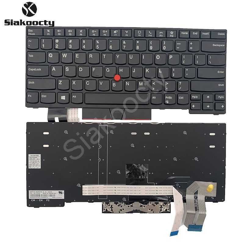 Lenovo ThinkPad T14 Gen 1/2 P14s Gen 1/2 คีย์บอร์ด US International 5N20V43893