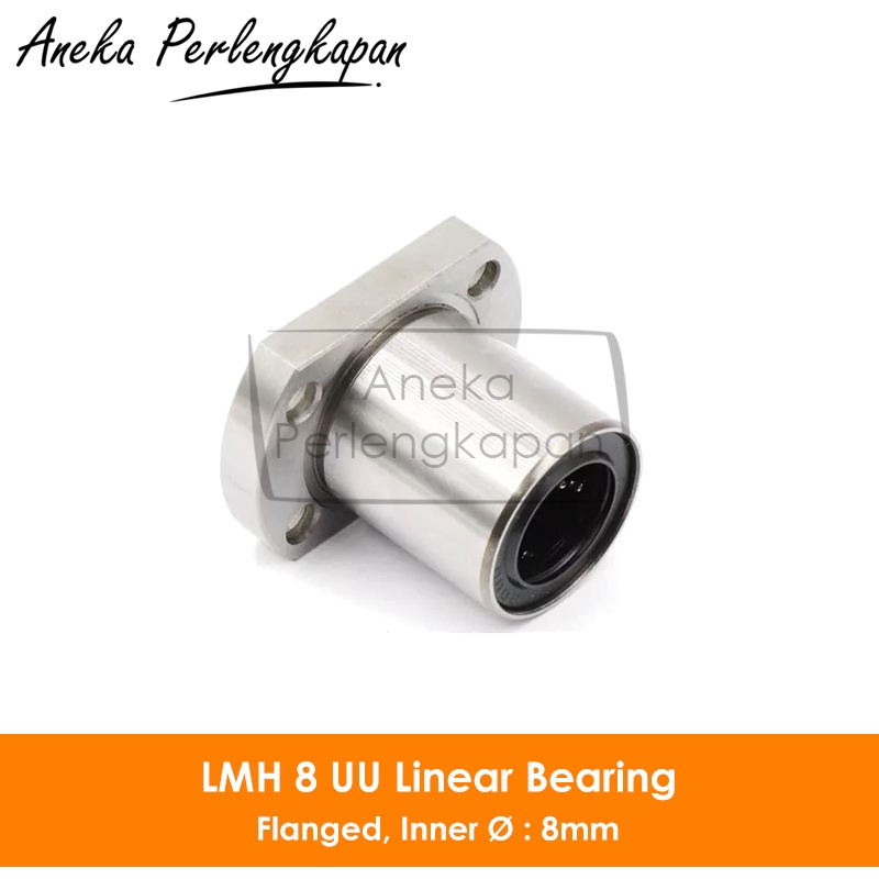 LMH8UU / LMH 8 UU Linear Motion Flange Bearing