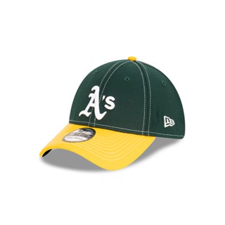 New Era หมวกรุ่น 39THIRTY OAKLAND ATHLETICS CONTRAST STITCH DARK GREEN