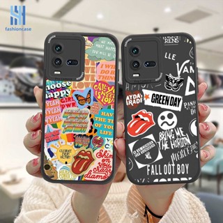 เคสโทรศัพท์มือถือ TPU นิ่ม ลายกราฟฟิตี้ ผีเสื้อ ลิ้นใหญ่ สําหรับ VIVO Y12 Y12S Y20 Y91C Y21 2021 Y30 Y21S Y20S Y12i Y15S Y91 Y30i Y93 Y95 Y15 Y17 Y53 Y50 Y53S Y51 2020