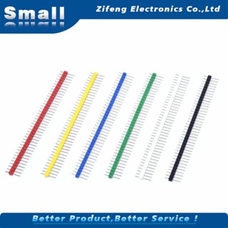 40 Pin 1X40P 2 . 54 มม. Male Breakable Pin Header Strip 2 . 54 Long Blue Red Green Yellow ชุดอุปกรณ์เชื่อมต่อ 5 สีสําหรับ Pcb Board