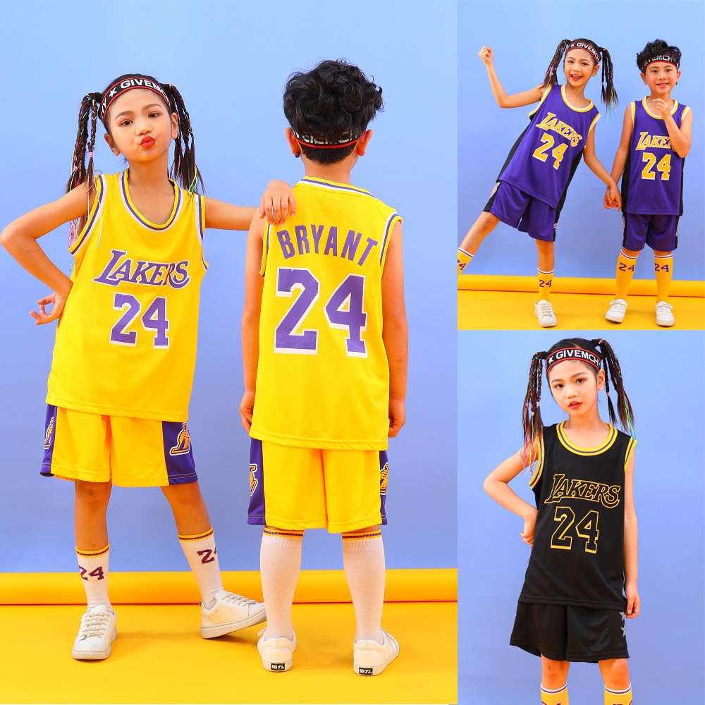 เสื้อกีฬาบาสเก็ตบอล กางเกงขาสั้น สําหรับเด็กผู้ชาย จํานวน 2 ชิ้น