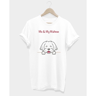 เสื้อยืดลายสุนัข มอลทีส Me &amp; My Maltese Tshirt_02
