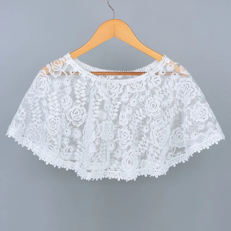 เสื้อแจ็กเก็ตแขนกุด ผ้าคลุมไหล่พิมพ์ลายลูกไม้ - รูปที่ 1