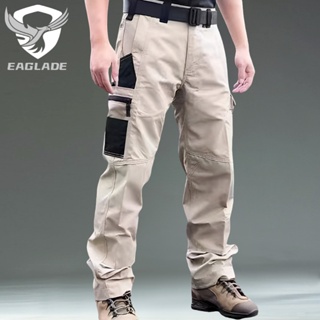 Eaglade กางเกงคาร์โก้ยุทธวิธี สําหรับผู้ชาย JT-PJK55.S-3xl. สีดํา