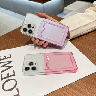 Colorful Transparent เคส Vivo Y21S Y21T Y33T Y33S Phone case Vivo Y35 เคสกันกระแทก Y12S Y15S Y17 Y12A Y20S Y22S Case Cover with Card Holder