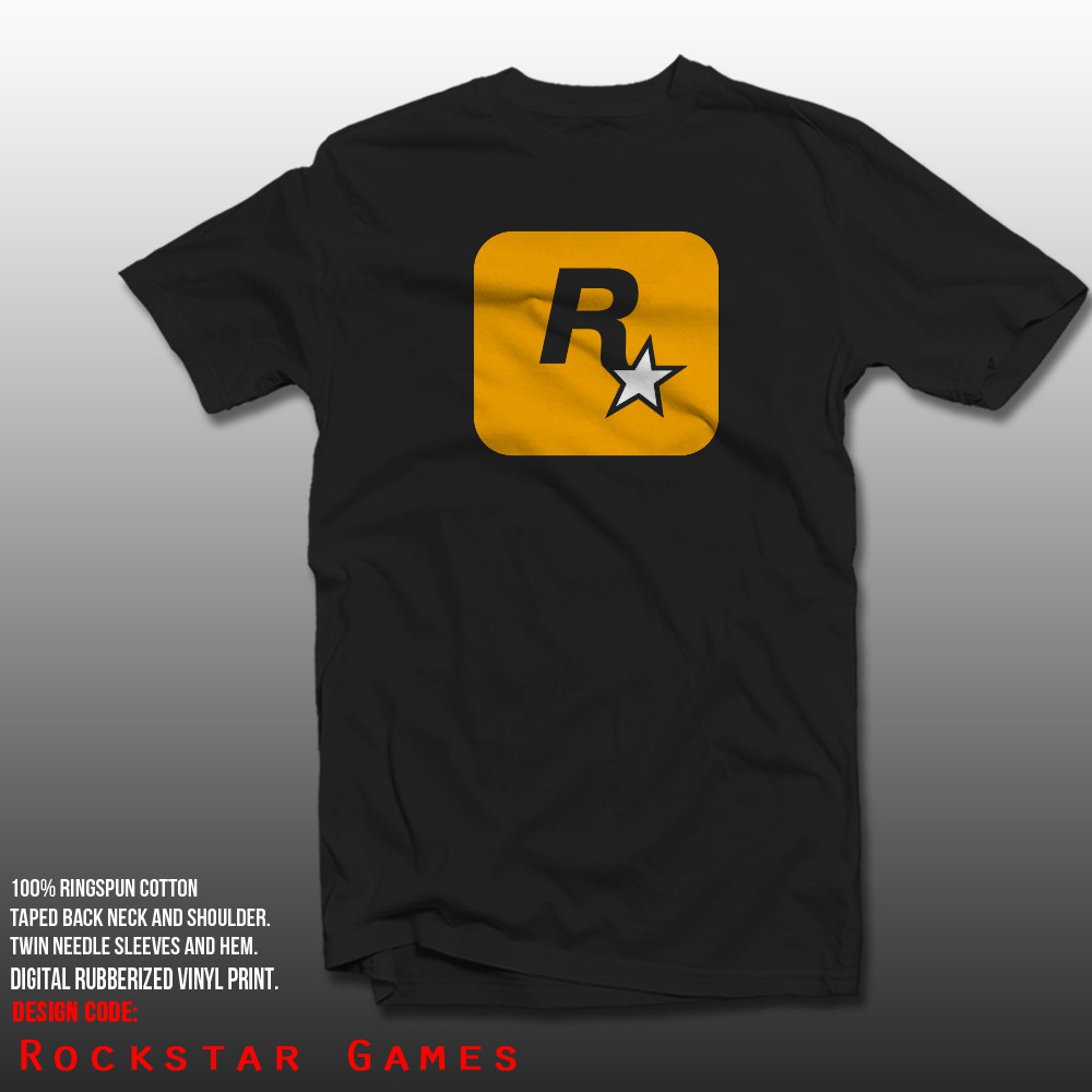 เสื้อยืดสําหรับผู้ชาย♗O.Gifo Shopee GAME ZONE Rockstar Games เสื้อยืดสําหรับผู้ชาย/เสื้อยืดสําห tdj