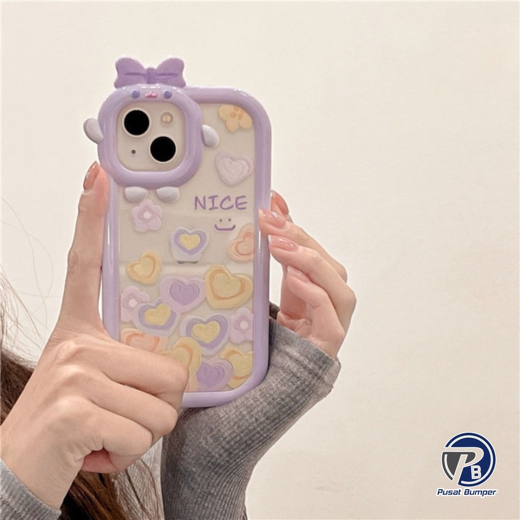 SS140 SOFTCASE รักสีม่วงสําหรับ XIAOMI REDMI 12 4G 9 9A 9I 9C 10 10A 9T M3 10C C40 12C NOTE 9 10S 11