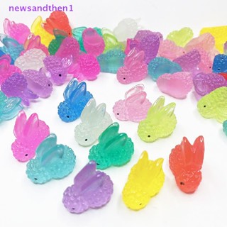 Newsandthen1 5 ชิ้น ขวดกระต่ายเรืองแสง ตกแต่งน้ําแข็ง สร้างสรรค์ เครื่องประดับ งานฝีมือจิ๋ว DIY อุปกรณ์ที่ดี