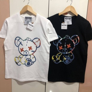 [Genuine guarantee] MOSCHINO 2021 Teddy Bear T-shirt with the same style for men and women_02