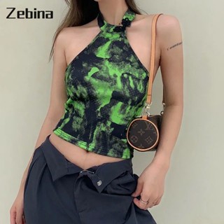 Zebina เสื้อชั้นในสตรีสไตล์ Y2K ของผู้หญิงยุโรปและอเมริกาเสื้อคอสั้นเกาะอก