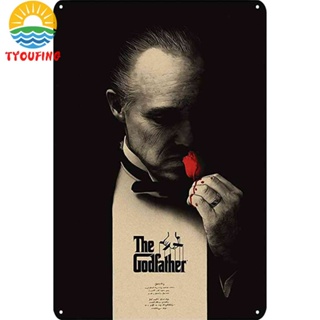 แผ่นป้ายโลหะดีบุก ลายภาพยนตร์ The Godfather สไตล์วินเทจ สําหรับบาร์ ผับ คลับ