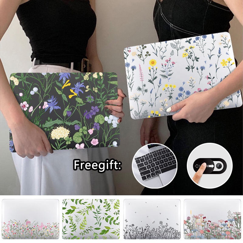 Hand Drawn ดอกไม้ฝาครอบคีย์บอร์ด + ฝาครอบเว็บแคมสําหรับ 2026 macbook Neo A3404 Air M5 A3449 A3448 Pro M5 14 นิ้ว A3434 A3426 Pro13 M1 M2 A2 A2 A2338 Air 13 นิ้ว A2 A2 A2 A2 A1932