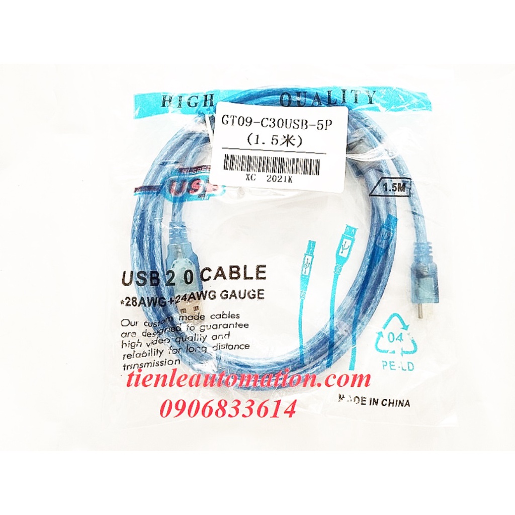 สายการเขียนโปรแกรม Mitsubishi GT09-C30USB-5P HMI