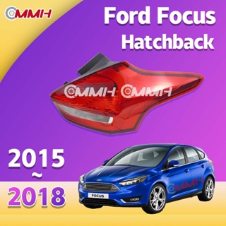 ไฟท้าย ไฟเบรก ไฟหยุด สําหรับ Ford Focus hatchback Halogen 2015-2018 เสื้อ​ไฟท้าย ไฟท้าย​แต่ง ไฟท้ายไฟเบรค​ ไฟเลี้ยว Taillamp Taillight ไฟท้าย​ พร้อมทับทิม ไฟท้ายกันชนหลังสําหรับ​ ทับทิมในฝาท้ายไฟท้าย ไฟเบรก ไฟสัญญาณเตือน