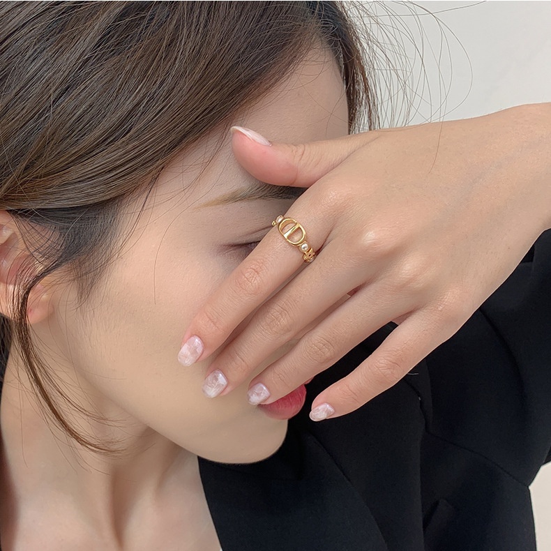 แหวนชุบทอง 14k ประดับไข่มุก รูปดาว ระดับไฮเอนด์ - รูปที่ 4