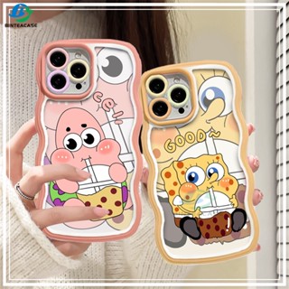 เคสโทรศัพท์มือถือ TPU ขอบโค้ง ลาย SpongeBob และ Patrick Star สําหรับ Redmi 12 Note 11S 11 Pro Redmi 10C 10A 9A Note 10 5G Note 10S 9C 9T Note 9 Note8 Poco X3 Pro NFC M3 Pro