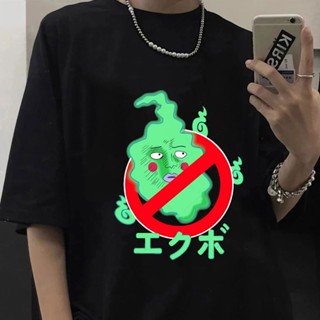 Sx1d 【พร้อมส่ง】เสื้อยืดลําลอง แขนสั้น พิมพ์ลายกราฟฟิคอนิเมะ Mob Psycho 100 แนวตลก โอเวอร์ไซซ์ สไตล์ฮาราจูกุ สําหรับ_08