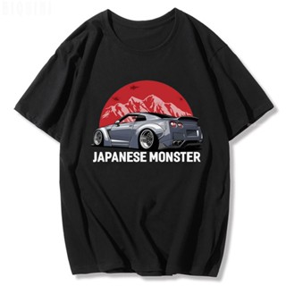 เสื้อยืดแขนสั้นลําลอง ผ้าฝ้าย 100% พิมพ์ลาย Initial D JDM Monster 90s Crx สไตล์ญี่ปุ่น เรโทร แฟชั่นฤดูร้อน สําหรับผู้ชาย