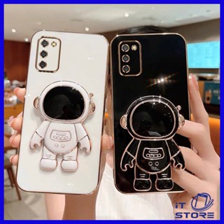 เคส Samsung A03S A02S A03 A02 A12 M12 A10 A20 A30 A50 A50S A30S A70 Astronaut With Bracket Soft Case 2C-YHY