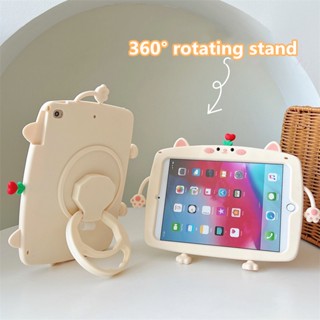 เคสยางนิ่ม กันกระแทก ลายการ์ตูนแมว พร้อมขาตั้ง หมุนได้ สําหรับ Xiaomi Redmi Pad 10.61 นิ้ว 2022