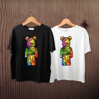 Bearbrick T-shirt, black and white shirt, cool cotton fabric, high quality print, unisex BST01_05