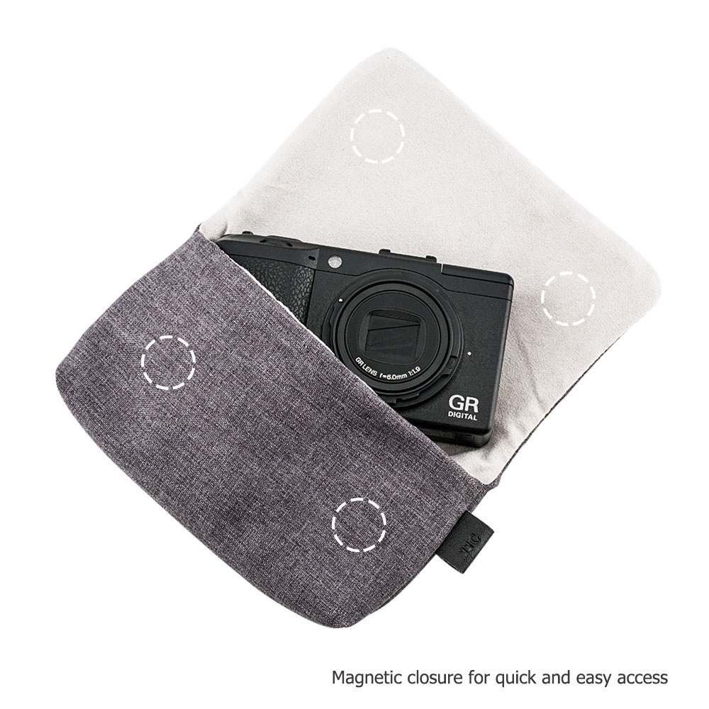 JJC กระเป๋ากล้องคอมแพคกล้องดิจิตอลกระเป๋าเดินทางสำหรับ Sony ZV-1, RX100 VA VII VI V IV III II, Ricoh GR3 GR IIIx III II, Canon G7X & Mark III II, Olympus TG-1/2/3/4/5