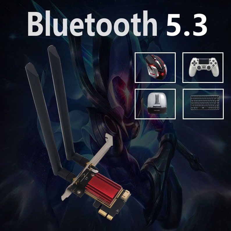 Intel AX210 Pro Dual-band 5G การ์ดเครือข่ายไร้สาย PCI-E บลูทูธ 5.3 WiFi 6E พร้อมหม้อน้ํา E-sports ระ