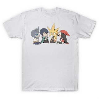 Men T Shirt Demon Slayer Tanjiro Nezuko Zenitsu Inosuke Me And The_03