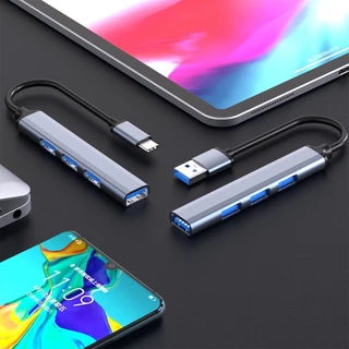USB HUB ความเร็วสูง 4 พอร์ตฮับ USB 3.0 Type-C HUB Adapter สำหรับ PC /NOTEBOOK /LABTOP อุปกรณ์เสริมคอมพิวเตอร์