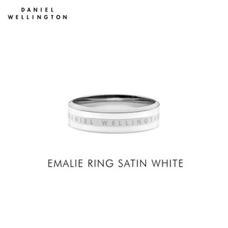 Daniel Wellington แหวน EMALIE RING SATIN WHITE 54 มม ทูโทน