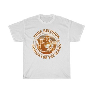 True Religion MenS Big Buddha good quality man contton T Shirt Stripe Graphic Tee In White Fu..._01