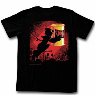 ราคาต่ำสุด!!เสื้อยืด พิมพ์ลาย Popeye Silhouette สีดํา สําหรับผู้ชาย FDS42ERTS-3XL_03