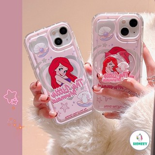 เคสโทรศัพท์มือถือแบบนิ่ม TPU ใส กันกระแทก ลายเจ้าหญิง 3D สีชมพู สําหรับ IPhone 14 13 12 11 Pro Max XR