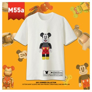 {STOK SEDIA ADA}BEARBRICK M55a –M57b/CottonT-Shirt Lengan Pendek/Fashion/180gsm/XS-3Xl/New Arrival/时尚韩风潮服圆领180gsm 棉_05