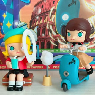 【ของแท้】POPMART Molly ตุ๊กตาฟิกเกอร์ Molly Wandering Series น่ารัก สําหรับตกแต่งบ้าน