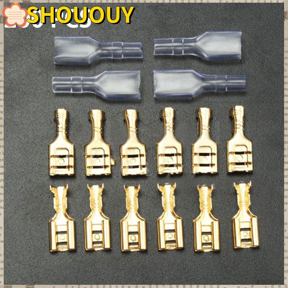 SHOUHOU ใหม่ หางปลาขั้วต่อสายไฟ ตัวเมีย ทนทาน 200 ชิ้น 200 ชิ้น