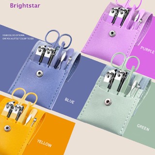 Brightstar 4 ชิ้น / 7 ชิ้น กรรไกรตัดเล็บ สเตนเลส หนังกําพร้า ก้ามปู กรรไกรตัดเล็บ เครื่องมือใหม่