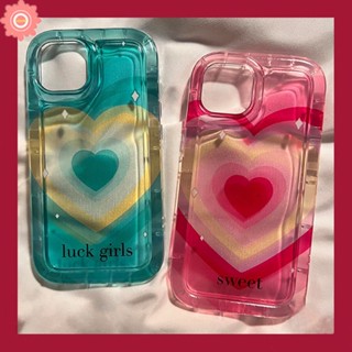 เคสโทรศัพท์มือถือนิ่ม ไล่โทนสี ลายหัวใจ สําหรับ Realme C55 C12 6i 5 5i 5s C35 C15 C30 7i C17 C30S C21Y C25Y C25 C11 2020 C20 C25s C33 C11 2021 C3 C1 C2