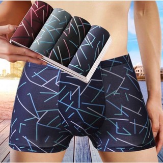 4 PCS Hongwillyang 4pcs Fashion Men's Boxer Brief Set