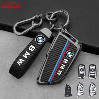 เคสกุญแจรีโมทรถยนต์ คาร์บอนไฟเบอร์ โลหะผสมสังกะสี สําหรับ BMW E36 E46 E30 E90 F10 F30 E39 E60 X1 E84 F48 F25 X3 E83 X5 F15