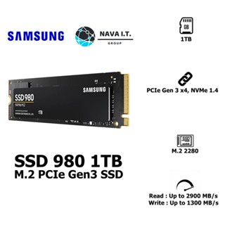 COINSคืน15%⚡FB9JMZV6⚡ SAMSUNG MZ-V8V1T0BW SSD 980 1TB M.2 PCIE GEN3 SSD รับประกัน 5ปี