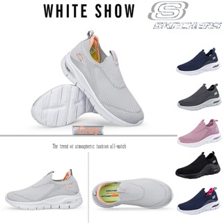 Arch-fit 2023 ใหม่ รองเท้าสลิปออนลําลอง สไตล์ยูนิเซ็กส์ Skechers_ Kasut Wanita