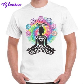 insCasual mens T-shirt Aztec Yoga Buddha Chakra Meditation Breath Cool Retro T Shirt_04