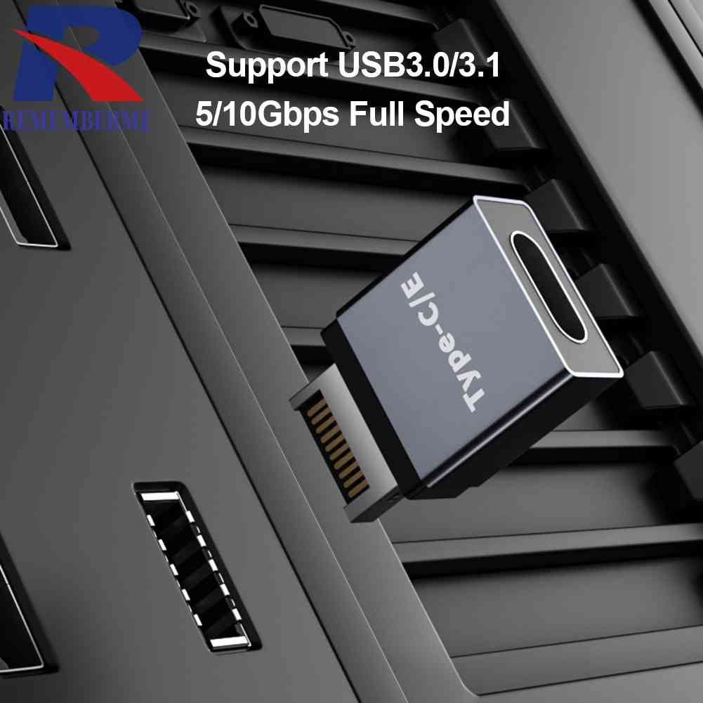 อะแดปเตอร์เชื่อมต่อเมนบอร์ด Type E เป็น Type C USB สําหรับคอมพิวเตอร์ตั้งโต๊ะ PC