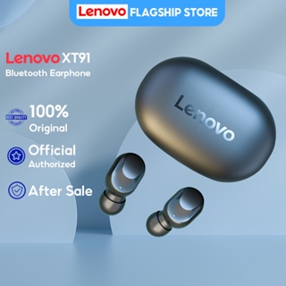 Lenovo XT91 หูฟังบลูทูธไร้สาย True Wireless Tws AI ควบคุมแบบสัมผัส ชุดหูฟังเล่นเกม จอแสดงผลดิจิตอล LED