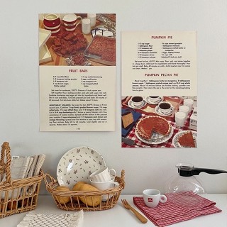 Poster - Vintage Recipes 1950s