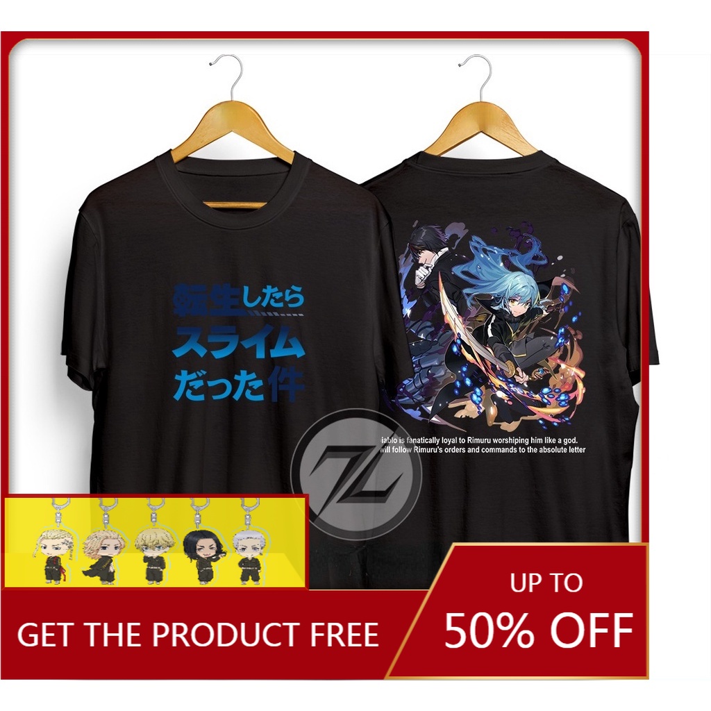 TENSEI SHITARA SLIME DATTA KEN Cosplay T shirt RIMURU TEMPEST Costume Tops Short Sleeve Anime Graphi