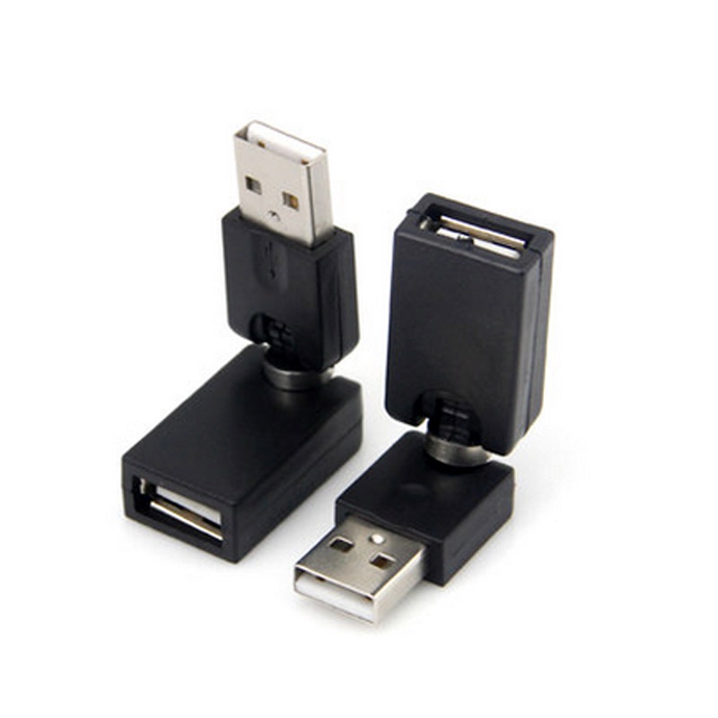 ยืดหยุ่นหมุนบิดมุม 360 องศาหมุนอะแดปเตอร์ USB 2.0 อะแดปเตอร์แปลง H-best