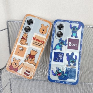 ใหม่ เคสโทรศัพท์มือถือ TPU นิ่ม ปิดด้านหลัง ป้องกันกล้อง ลายการ์ตูนหมีน่ารัก สําหรับ OPPO Reno 8 8T 8 T A78 A17K 4G 5G 2023 A78 8T